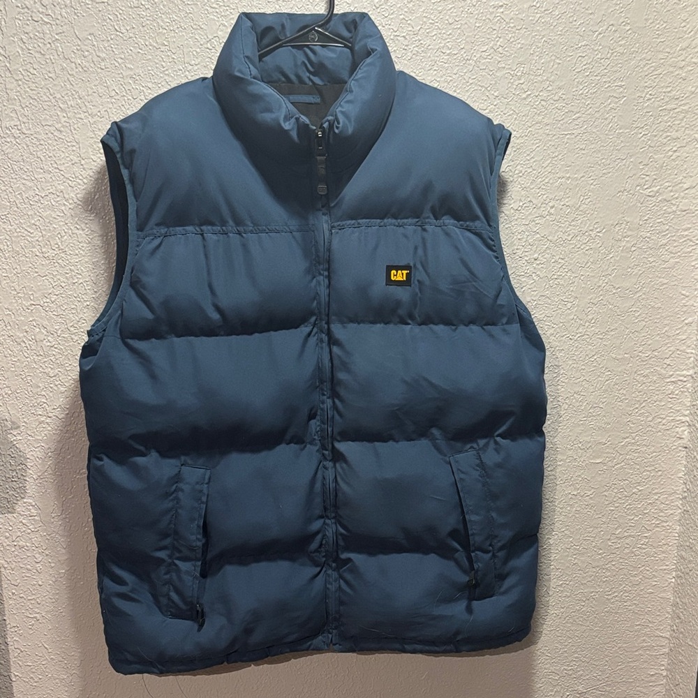 Caterpillar Blue Puffer Vest